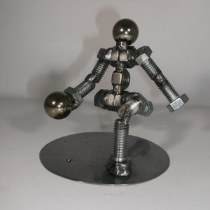 Bowler, Metal Bolt Figurine, Miniature Athlete