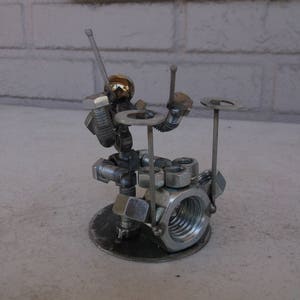 Metal Drummer Figurine, Drummer, Musicians image 6