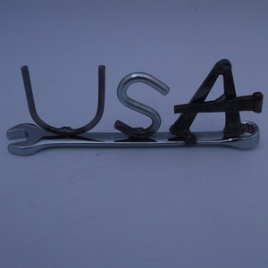 USA, tiny wrench, miniature gift ideas, recycled, up cycled, welded metal art image 4