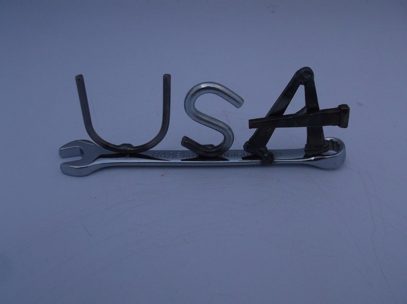 USA, tiny wrench, miniature gift ideas, recycled, up cycled, welded metal art image 4