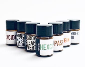 AUTUMN SCENT SAMPLES - Perfume Oils - 2.5 ml vials