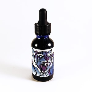 Holy Diver Beard Oil: Smokey Aquatic Scent, Vegan Conditioner (1 oz)