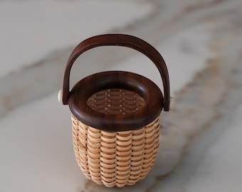 1" Nantucket Basket Charm / Pendant #9