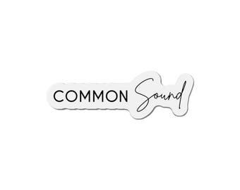 Typografisk magnet från Common Ground | Stansad magnet