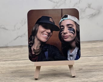 Personalized Photo Display with Mini Easel * Custom Photo Gift * Picture Keepsake