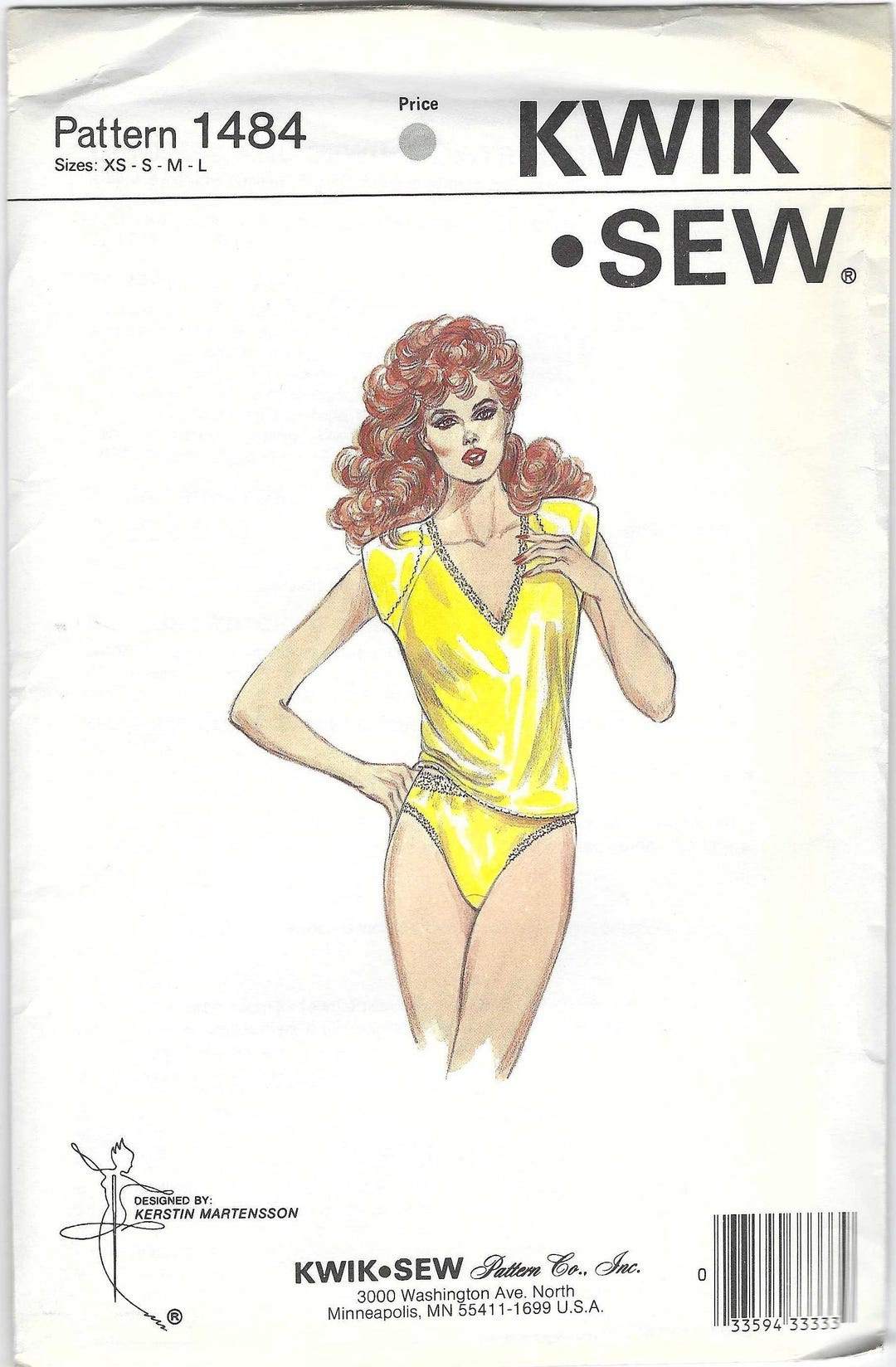 Vintage Kwik Sew 1484 Sewing Pattern – Misses’ Bodysuit – Uncut ...