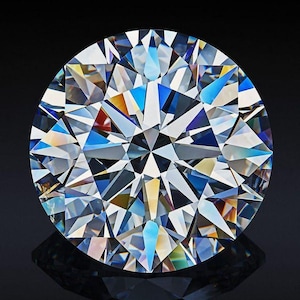 Diamante naturale certificato da 3,15 carati, grado D, rotondo, sciolto, VVS1/10,5 mm