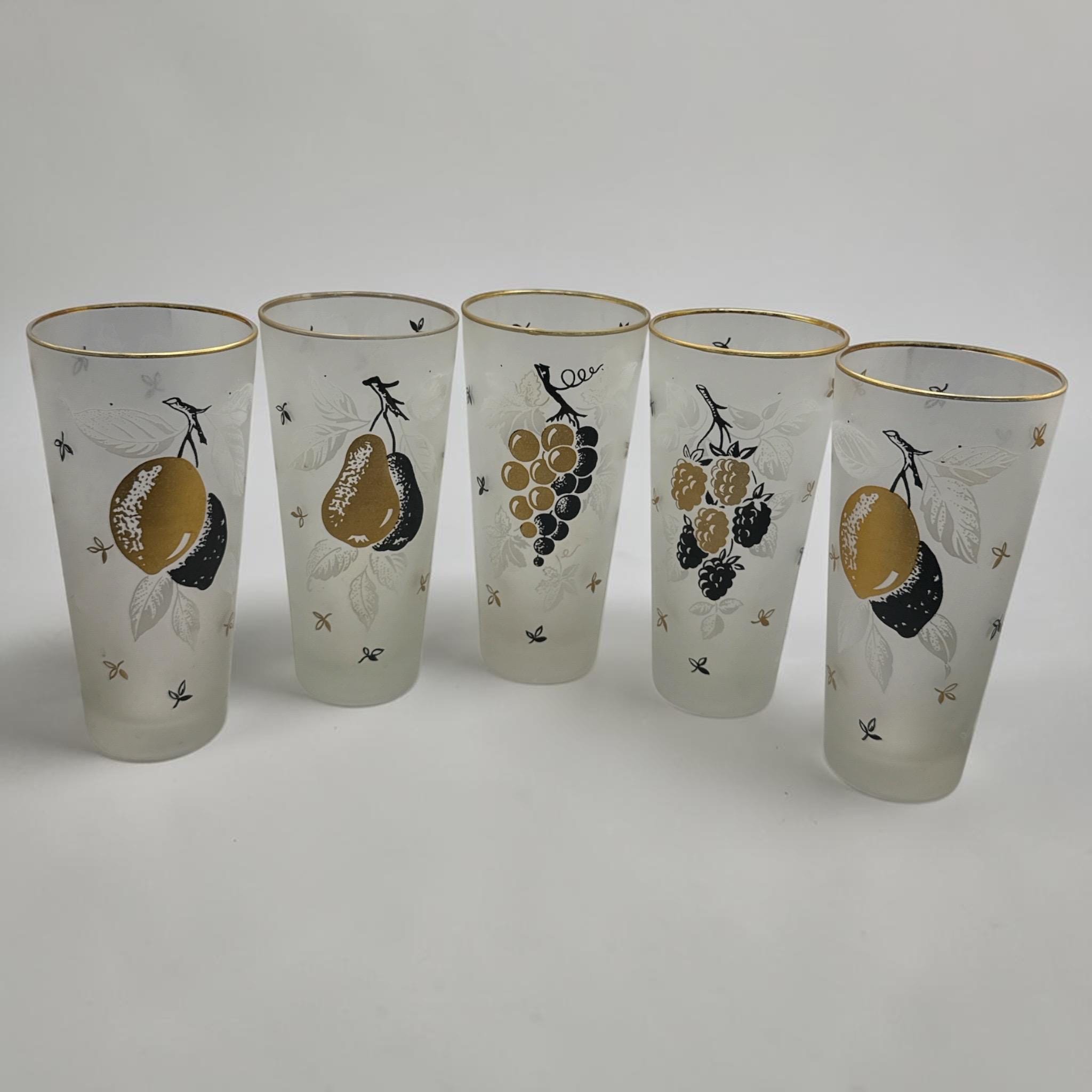 Fruit Glasses Vintage - Etsy