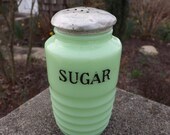 Jeanette jadeite concentric circle sugar shaker - 1930 39 s