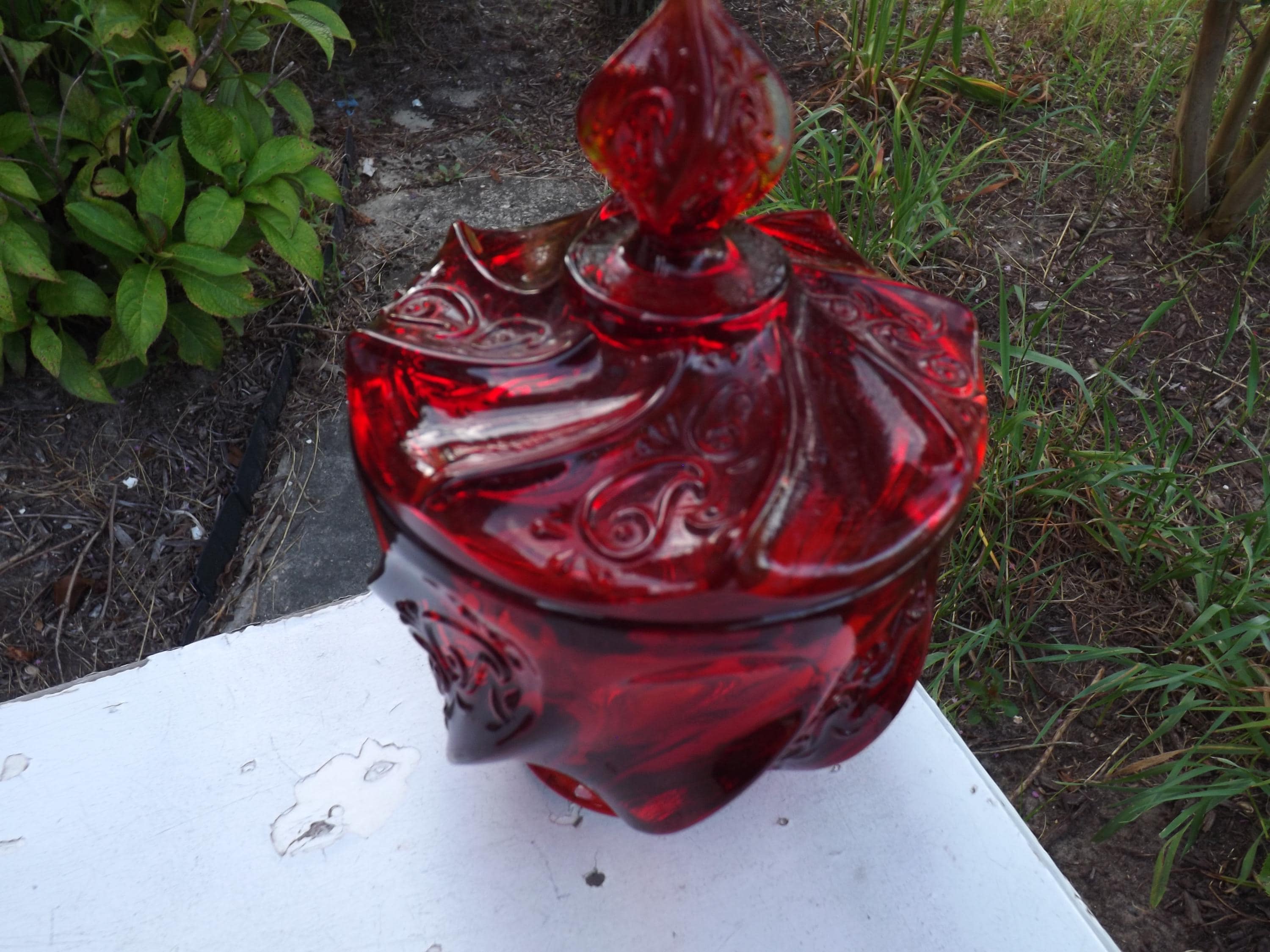 Fenton Ruby Red Glass - Etsy