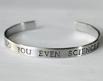 Do You Even Science Bracelet, Do you even science? Scientific Jewelry, Physics Chemistry Biology Botany Earth Science