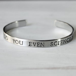 Do You Even Science Bracelet, Do you even science? Scientific Jewelry, Physics Chemistry Biology Botany Earth Science