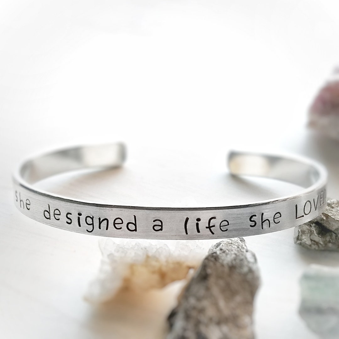 She Designed A Life She Loved Self Love Bracelet - Etsy
