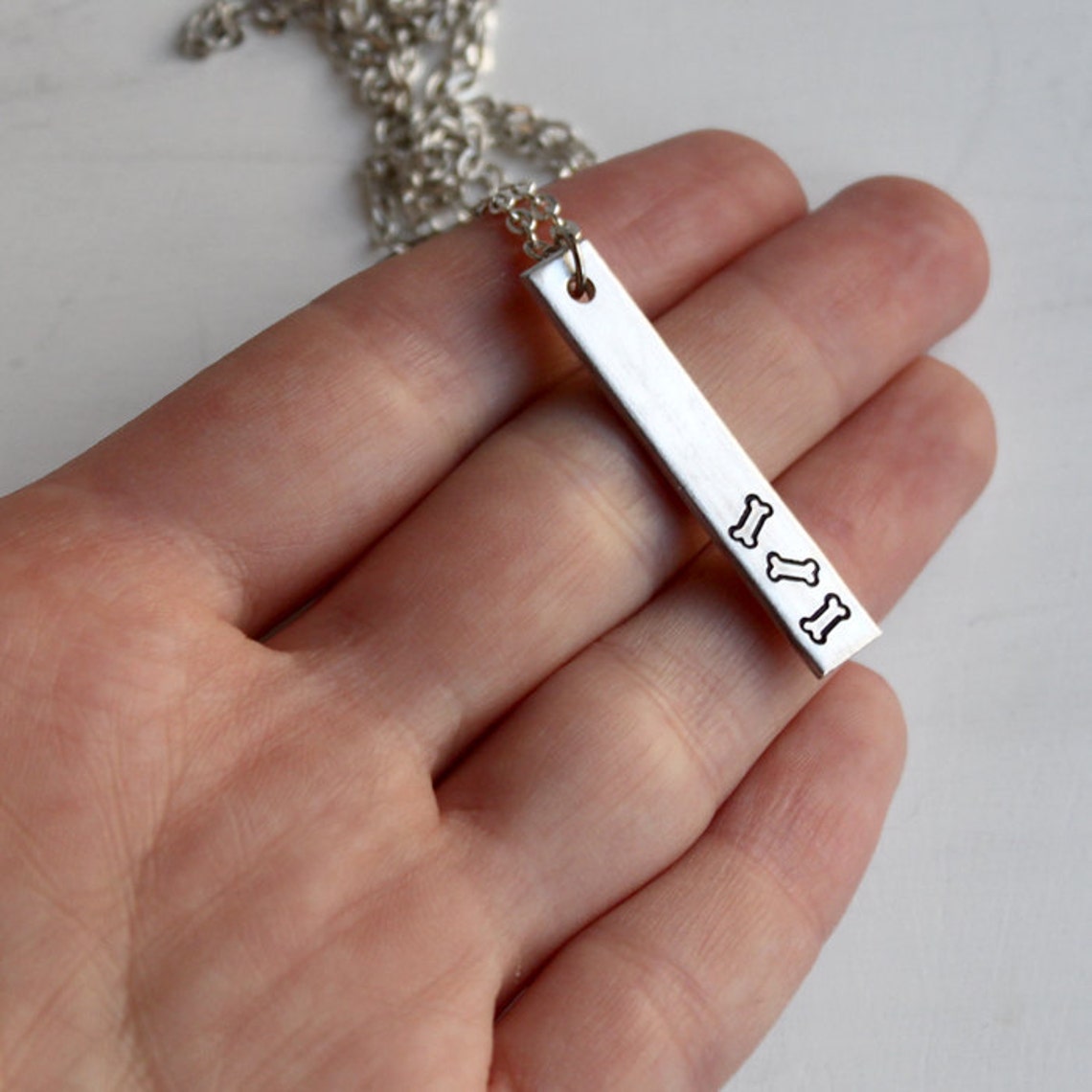 Dog Bone Necklace Dog Rescue Jewelry Love My Pup Puppy Etsy