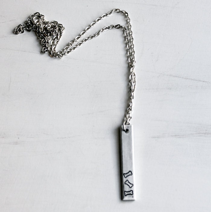 Dog Bone Necklace Dog Rescue Jewelry Love My Pup Puppy Etsy