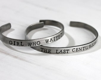 The Girl Who Waited, The Last Centurion, Set of Two Bracelets, Amy and Rory, Whovian Couples Bracelets, Fandom