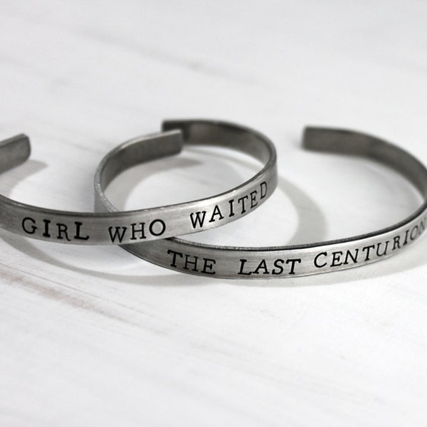 The Girl Who Waited, The Last Centurion, Set of Two Bracelets, Amy and Rory, Whovian Couples Bracelets, Fandom