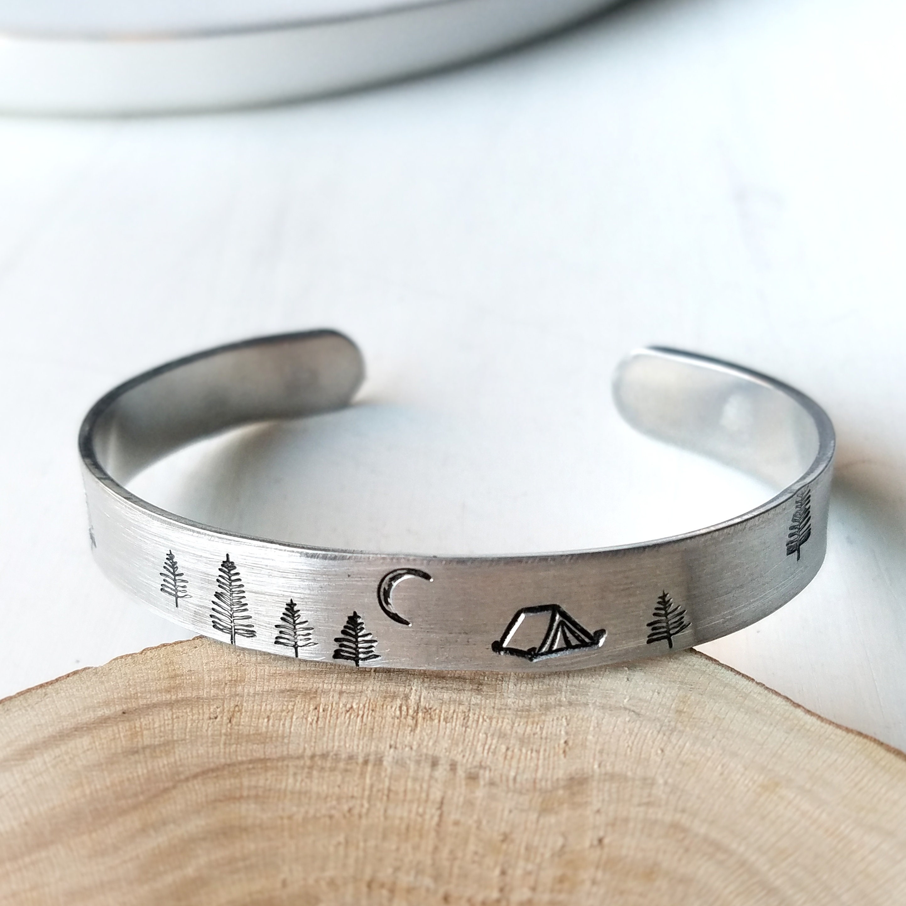 Camping Bracelet Tent Camping Jewelry Happy Camper Gift Etsy