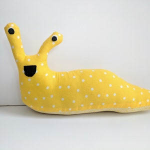 Yellow Banana Slug Plush / Yellow Stuffed Animal Banana Slug Plush