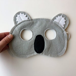 Cute Felt Gray Koala Mask for Kids