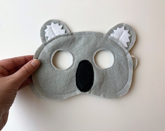 Felt Gray Koala Mask for Kids