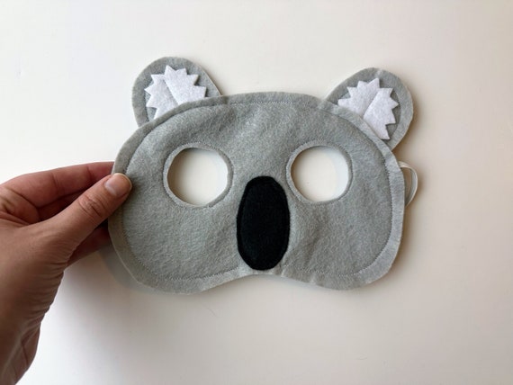Cute Felt Gray Koala Mask for Kids