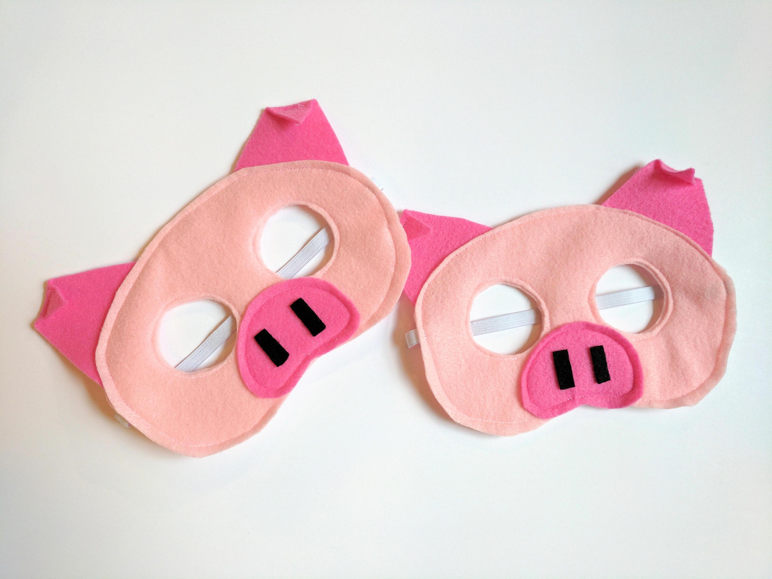 Masque de cochon rose en feutrine pour les enfants | Etsy