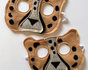 Felt Tan Cheetah Mask for Kids