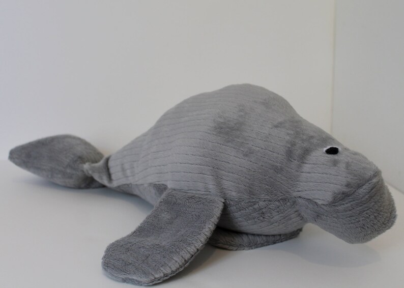 Soft Gray Manatee Plush / Gray Stuffed Animal Manatee Plush | Etsy