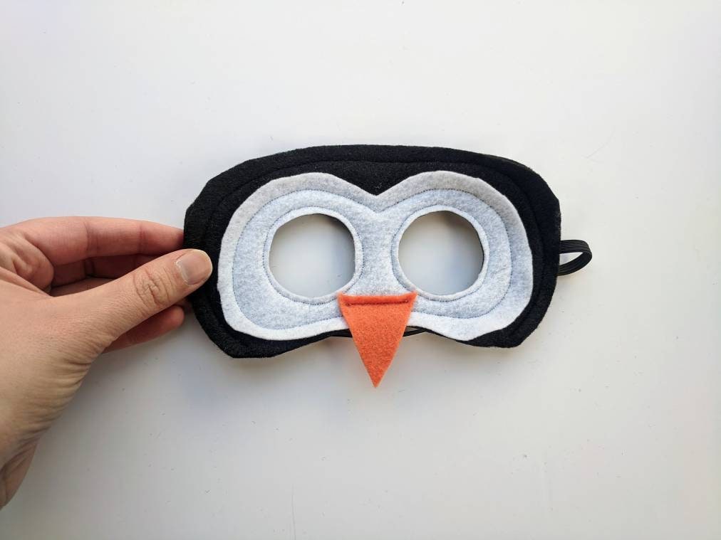 Verouderd zo honderd Felt Penguin Mask for Kids - Etsy