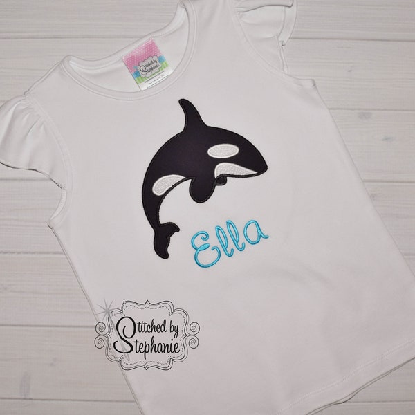 Applique Whale Tee & Short Set main image 1