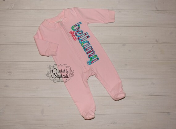 personalized baby sleepers