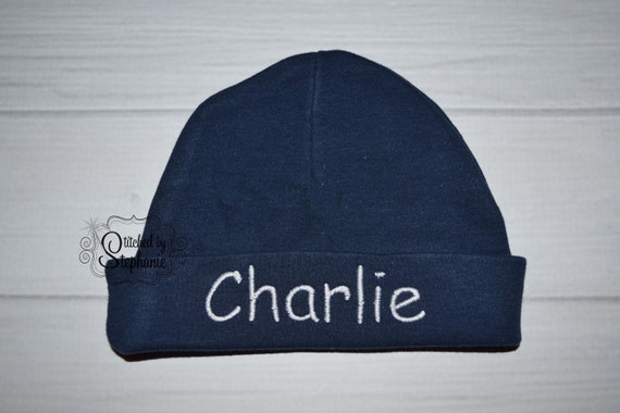 boys navy beanie hat