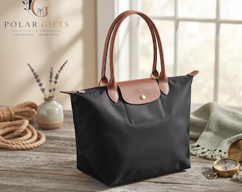 Faltbare Nylon-Tragetasche, geräumige Schultertasche, minimalistische Pendlertasche, Alltagshandtasche im Y2K-Stil, leichte und umweltfreundliche Geldbörse
