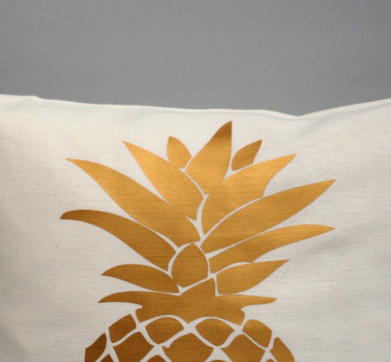 Pineapple Pillow cover gold pillow pineapple cushion throw Etsy