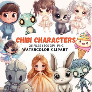 Chibi clipart, Chibi characters png, chibi girls, cute clipart, Anime clipart, chibi animals, cute astronaut clipart, Chibi dolls, png