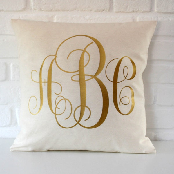 Gold Throw Pillow Etsy