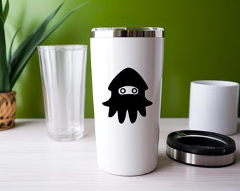Blooper Squid Decal | Funny Retro Gamer, Mario Vinyl Decal for Laptop, Water Bottle, Tumbler, Car Window