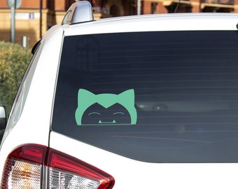 Snorlax Pokemon Decal, Sleepy Car Decor