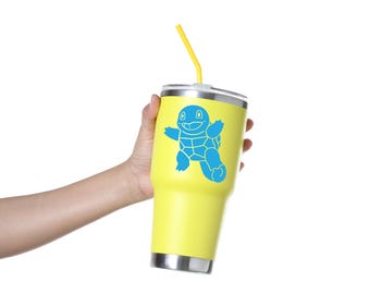 Squirtle Sticker | Pokemon Vinyl Decal | Gamer Gift | Water Bottle Laptop Decal | 90s Nostalgia
