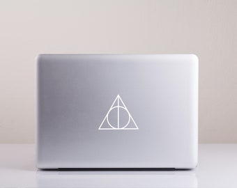 Deathly Hallows Symbol Vinyl Decal - Harry Potter Fan Art