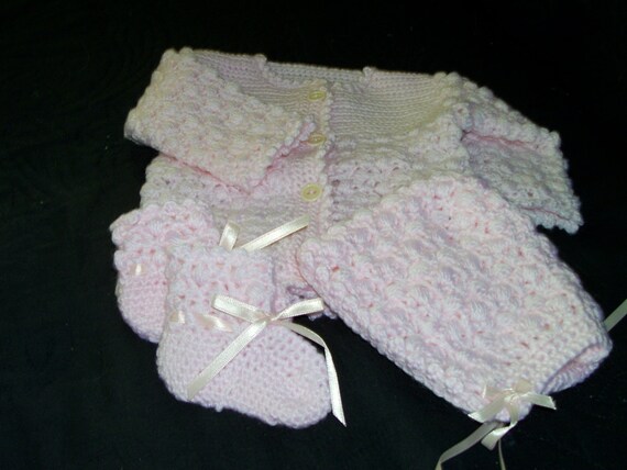 Kleding Meisjeskleding Babykleding voor meisjes Truien Baby Girl Puff Crochet Sweater Set 