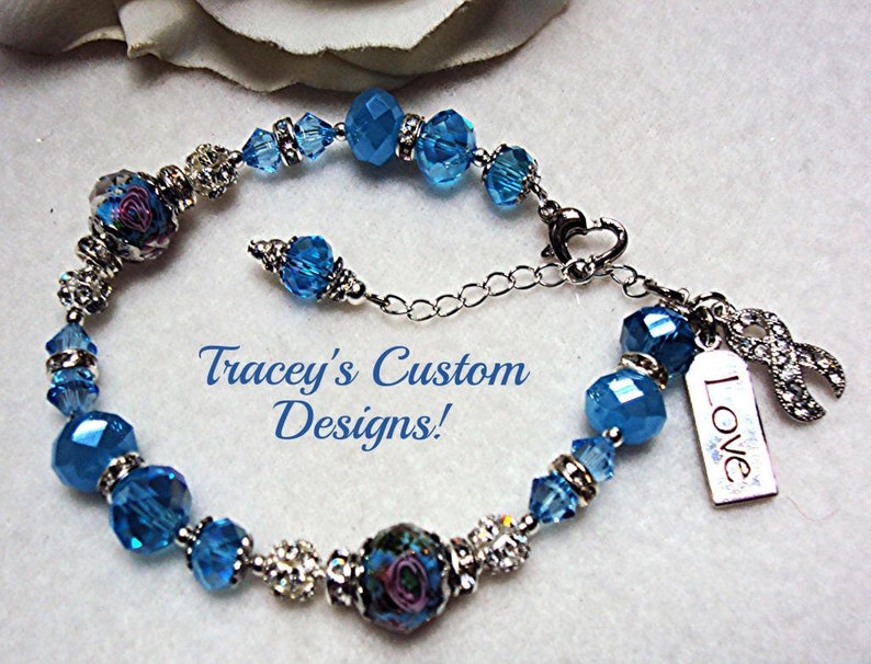 Stunning PROSTATE CANCER AWARENESS Bracelet Custom Made Etsy