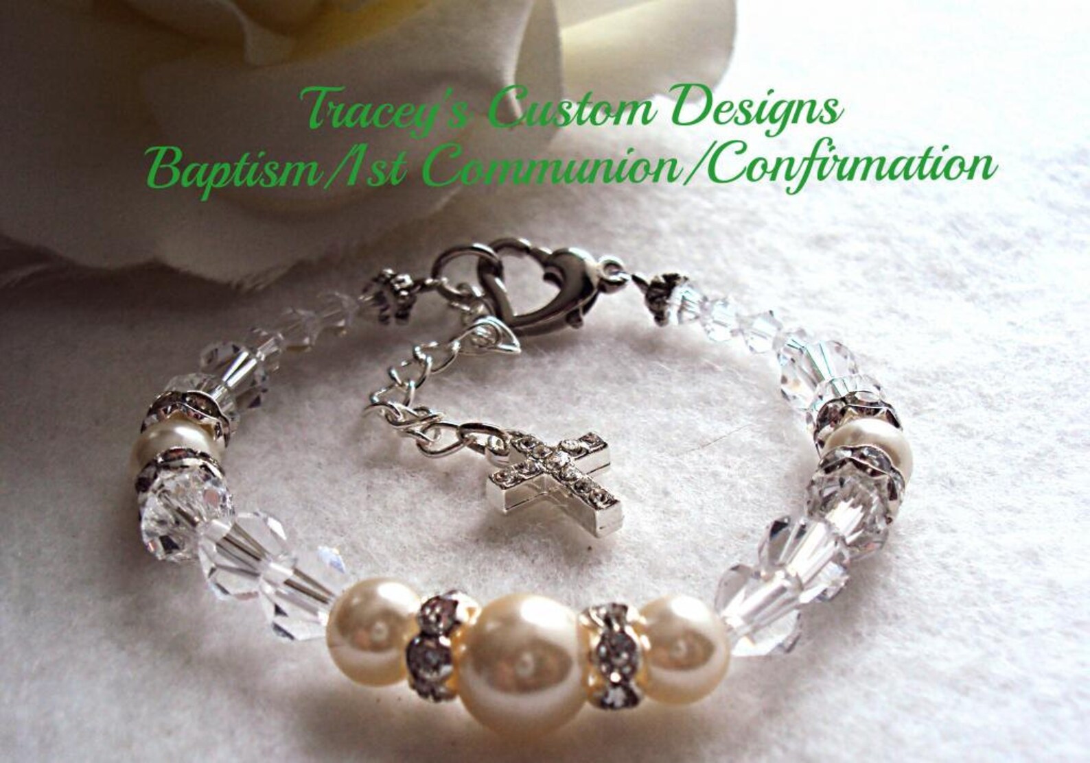 Baby Baptism Bracelet CUSTOM MADE DESIGNS Etsy