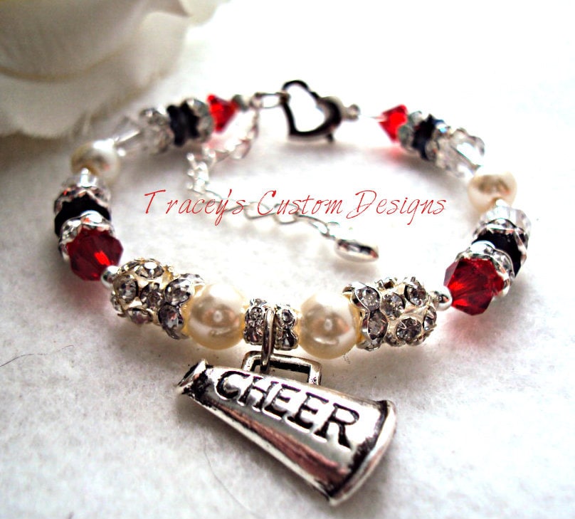 School Spirit Cheerleading Bracelet Custom made in your Etsy