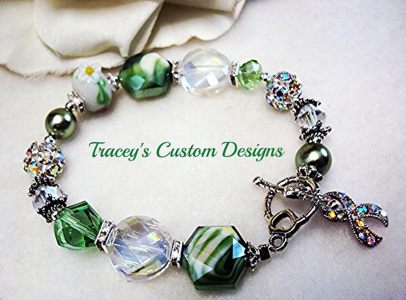 Stunning CEREBRAL PALSY AWARENESS Bracelet Custom made Etsy