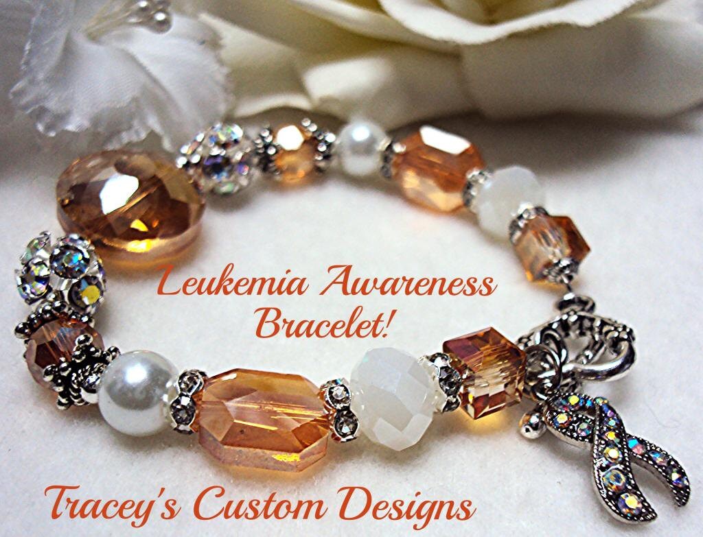 JC Leukemia Awareness Beaded Bracelet - Red Agate & Silver Plated – J.COLAS