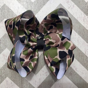 Army Hair Bow/Army Bow/Camo Hair Bow/Camo Bow