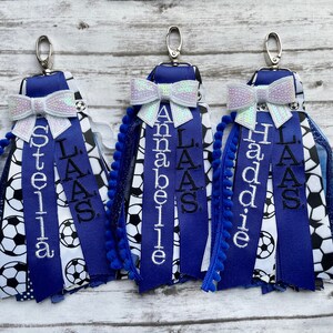 Soccer Zipper Pull/Soccer Zipper Charm/Soccer Bag Tag/Soccer Bag ID/Soccer
