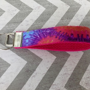 Ready to Ship Tie Dye Key Fob/Ready to Ship/Tie Dye/Tie Dye Keychain/Tie Dye Wristlet/Key Fob/Keychain/Wristlet
